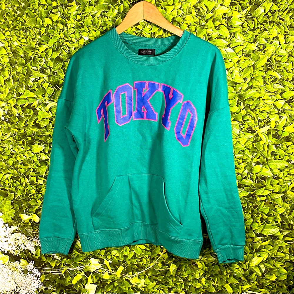 ZARA 2019 tokyo green sweater small pullover